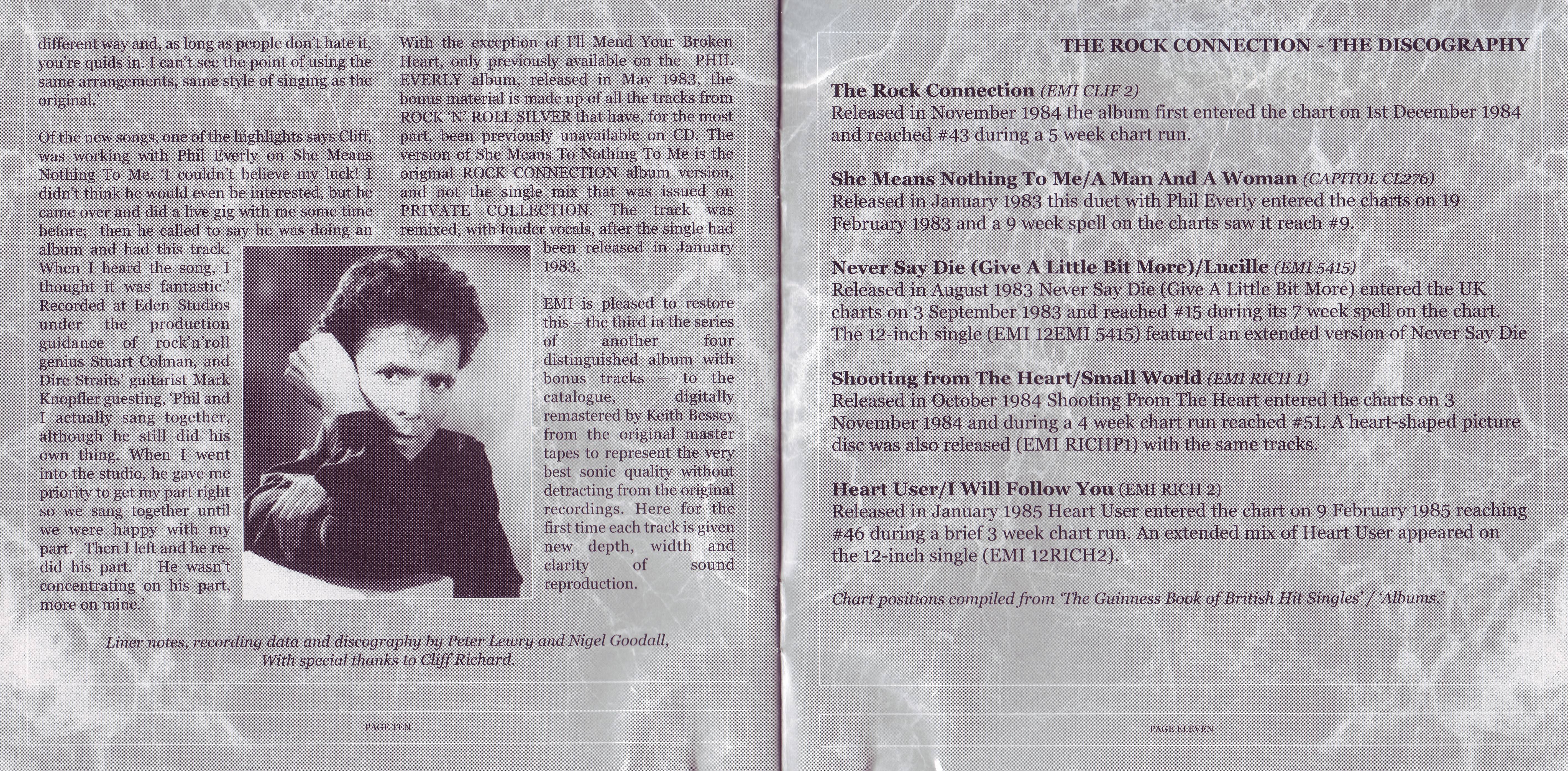 Cliff Richard The Rock Connection : Booklet 6